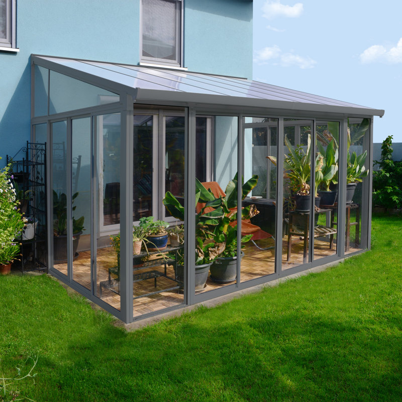 San Remo 3m x 4.5m Plastic Gazebo, Grey