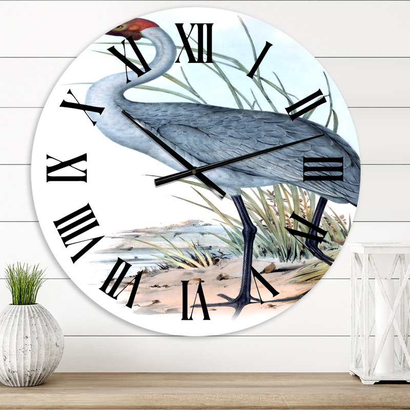 Oiseaux australiens rétro V - horloge murale traditionnelle, Petit