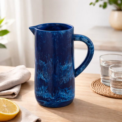 Blue Resin Pitcher