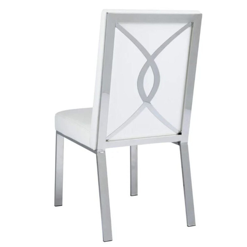 Chaise de salle à manger Naitsabes, Blanc
