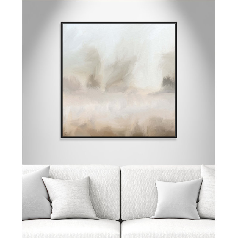 Bushwick Mirage - Toile à cadre flottant, Noir, L 37,5 po x H 37,5 po