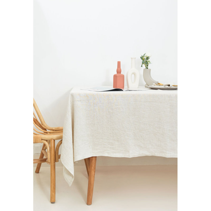 Evlyn Tablecloth, 280cm W x 280cm L, Oatmeal