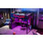 Full Size Gaming Loft Bed With Desk, Storage Staircase, Led Lights And , Providing Immersive E - Sports Atmosphere Extra Large Ideal For Those Needing Multifunctional Living Space Area