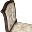 Chaises de salle à manger rembourrées avec chaises rembourrées en polyester beige clair, ensemble de 2, noyer antique-109402904-109402906