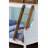 Oak & White Finish Twin/Full Bunk Bed