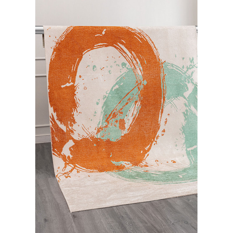 Allyshia Abstract Hand Loom Indoor / Outdoor Area Rug, Rectangle 240 x 300cm