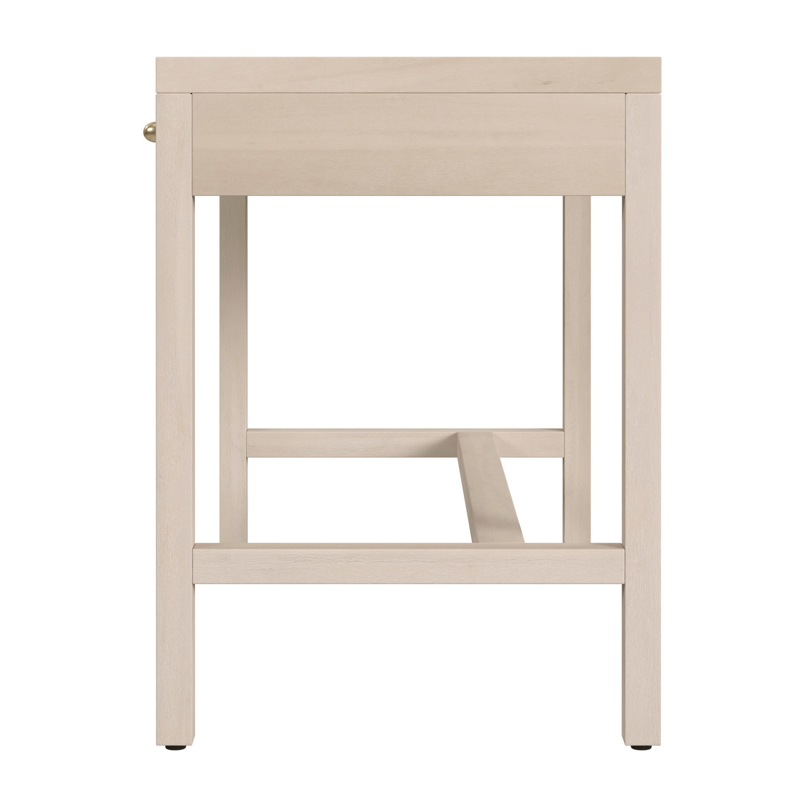 Celine 40" Acacia Writing Desk, Antique Taupe