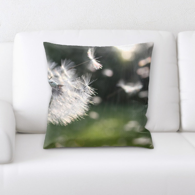 Close Up Microsuede Reversible Throw Pillow