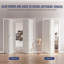 Double Panelled Manufactured Wood Primed Bi-Fold Door With Hardware Kit-105833119