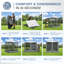 Tente de pavillon de jardin 8 x 8 pi, abri de tente imperméable Ez up, auvent extérieur portable-105156982