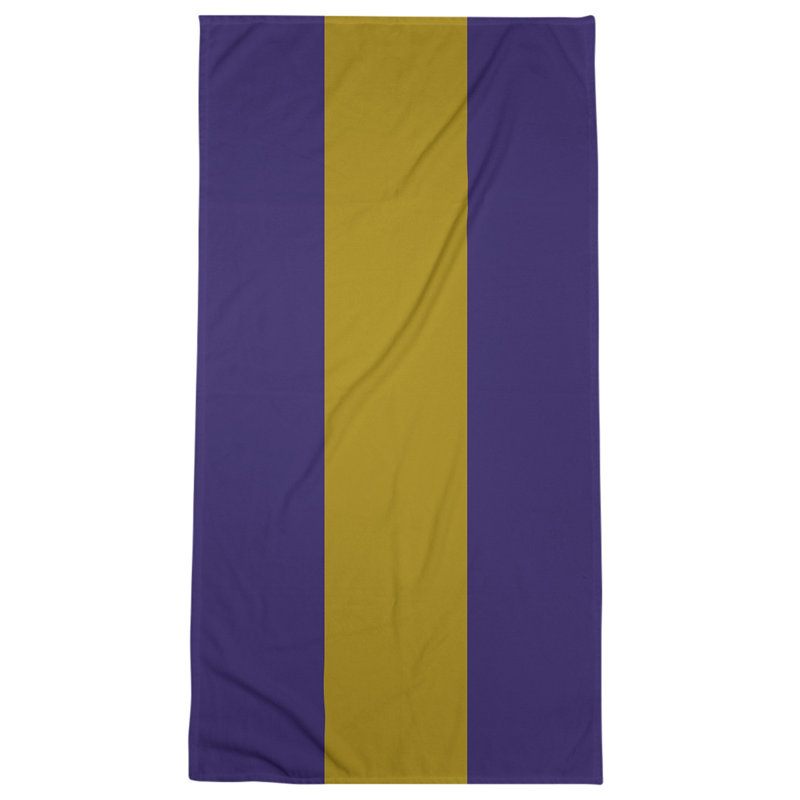 Bath Towel, Light Purple/Gold