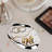 Silver Tray Decorative Vanity Tray Bathroom Tray Jewelry Dish Ceramic Silver Round Plate Holder Makeup Tray Home Organizers Irregular Storage Plate Bathroom Organizer(Long)
