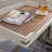 Side Table, Brown Finish