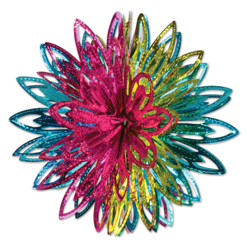 Boules métalliques Starburst - 12 po - paquet de 12