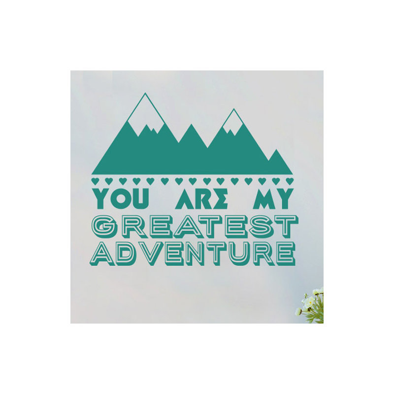 Wall Decal, Aqua Green, Large