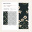 Papier peint floral blanc foncé