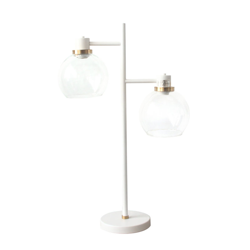Brilon Metal Table Lamp, White