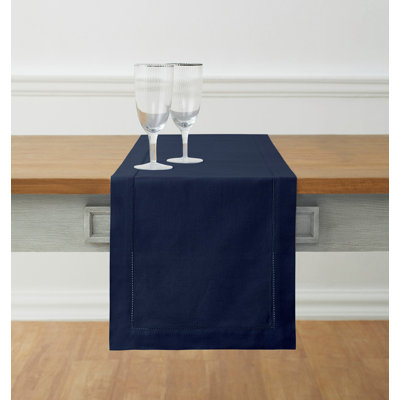 Cotton Linen Hemstitch Table Runner