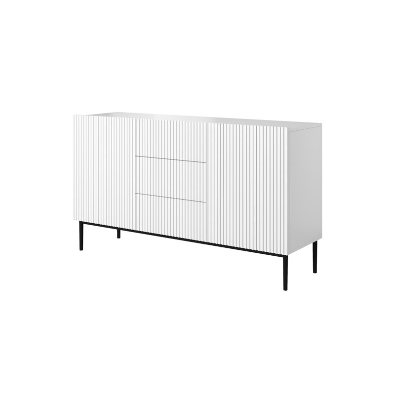 Amhad NICOLE CHEST OF DRAWERS 150 2D3SZ, White/Black