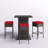 Aurelijus 4 - Person Wicker Patio Dining Set with Square Table , Cushions Included-1041115587