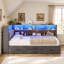 Lit de jour rembourré avec rangement-315291831