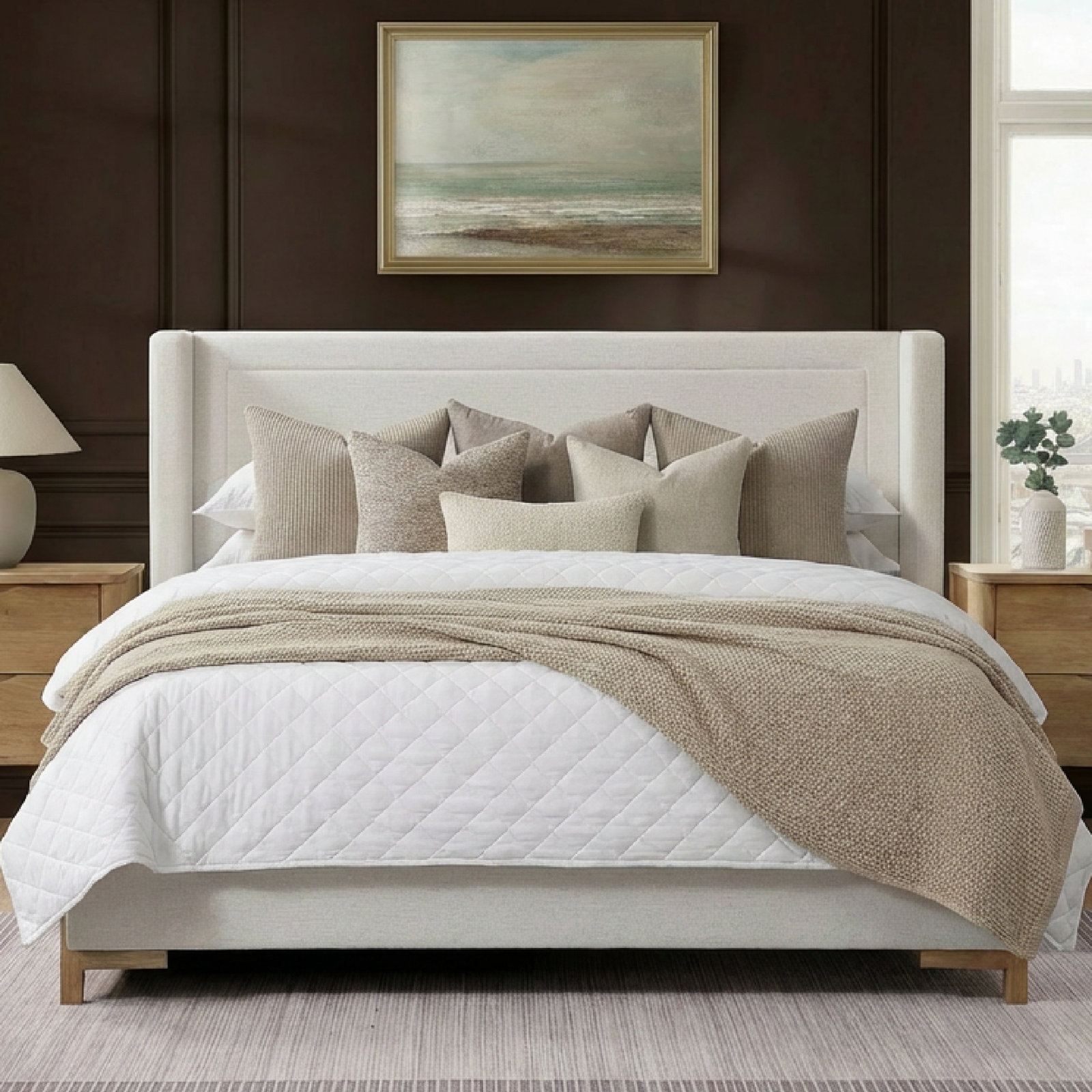 Abbey Wingback Bed