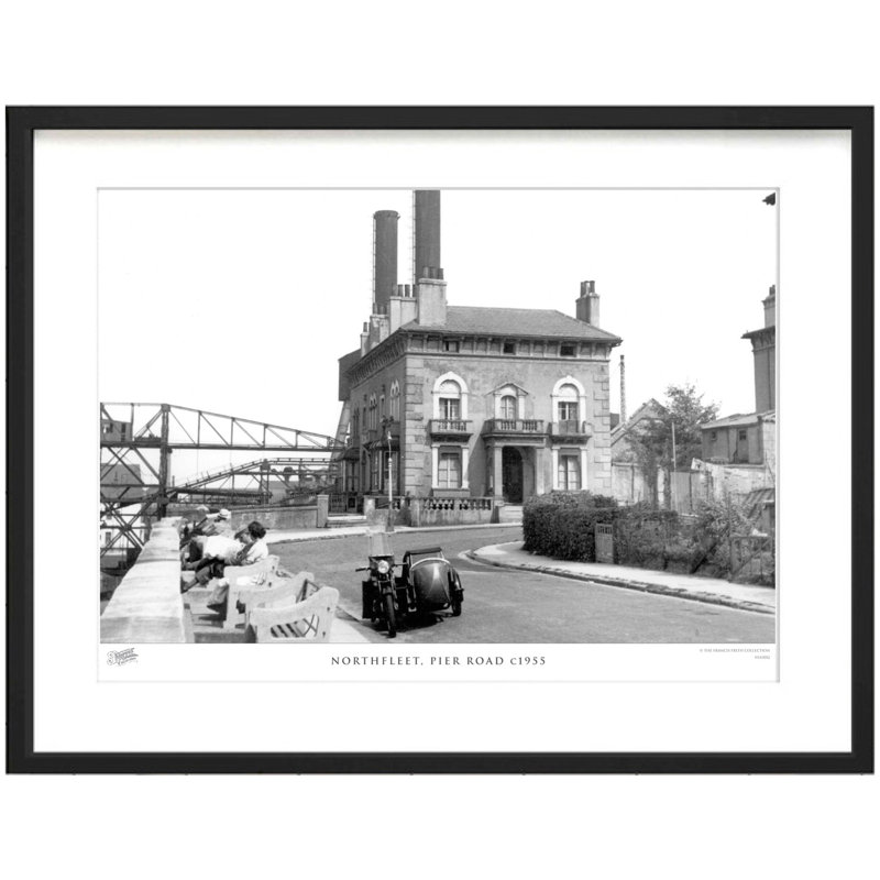 Northfleet, Pier Road C1955 by Francis Frith - Single Picture Frame Print, 40cm H x 50cm W x 2.3cm D