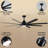Oversized 72" Modern Smart Ceiling Fan with LED Light, Remote and Work with Tuya APP-1130906938