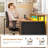 L Shaped Desk With 4 Drawers And Storage Shelves, L Shaped Gaming Desk With Led Lights & Power Outlets, Computer Desk With Shelves & Drawer, Corner Desk Home Office Desk-1292972236