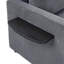 Canapé-lit simple 47,2 po avec canapé-lit, matelas pliable, table d'appoint pliable, pochette de rangement latérale et deux ports USB pour le salon, gris-887705726