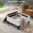 31.2"w Upholstered Square Tufted Storage Ottoman With Flip-top Design-825026083