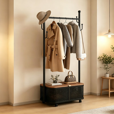 Rolling Hall Tree Rack