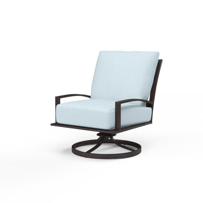 Mulcahey Swivel Aluminum Outdoor Lounge Chair , Sunbrella® Cushions Included