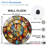 Mosaic Wall Clock Home Decor Art - 12'' Modern Wall Clock