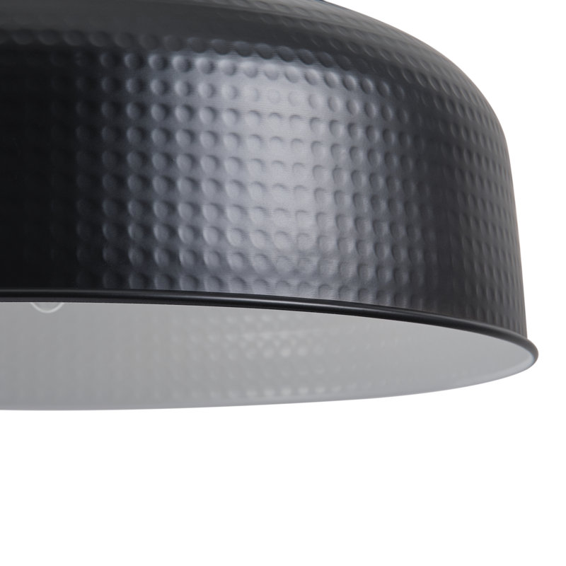 1-Light matte black circular dimmable wall lamp, Matte Black