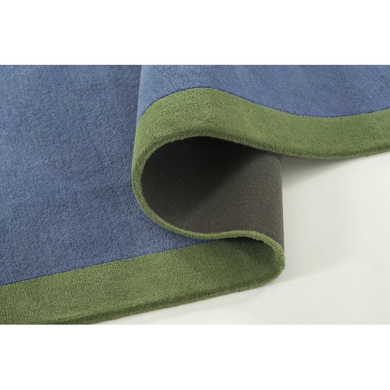 Novogratz by Momeni Tallulah Wool Hand Tufted Solid Blue Area Rug, Runner 2' x 4'