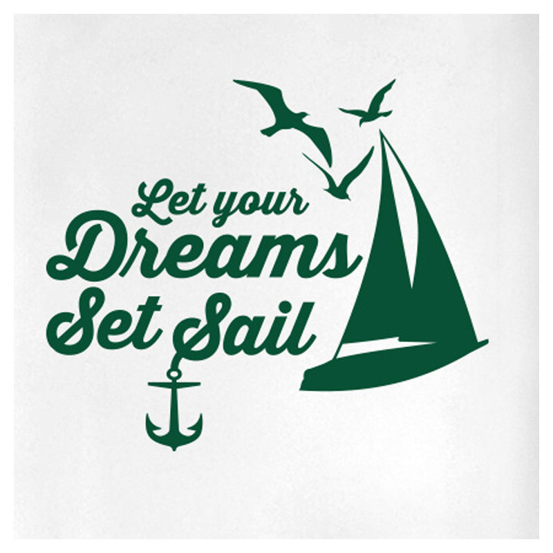 Nautical & Beach Wall Decal, Dark Green