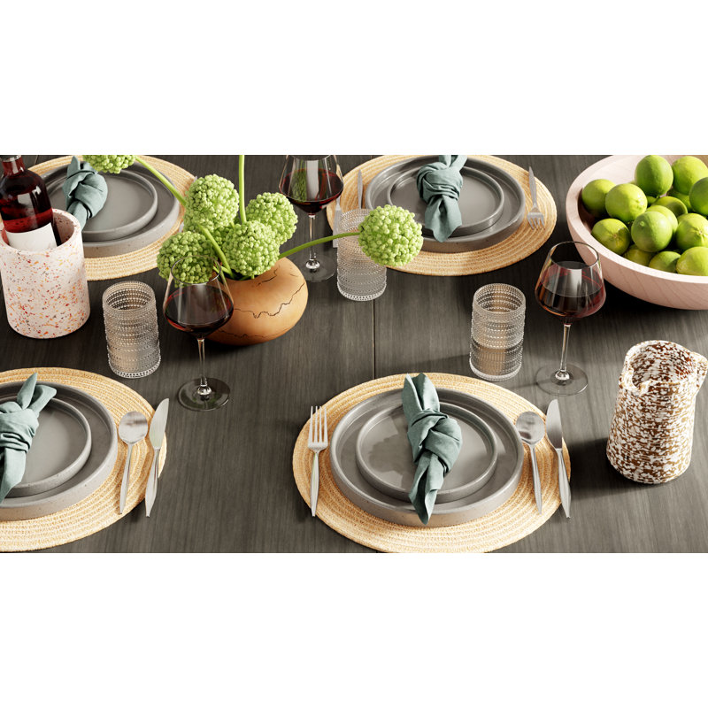 Milano 20 Piece 18/10 Stainless Steel Flatware Set, Service for 4, Satin Stainless