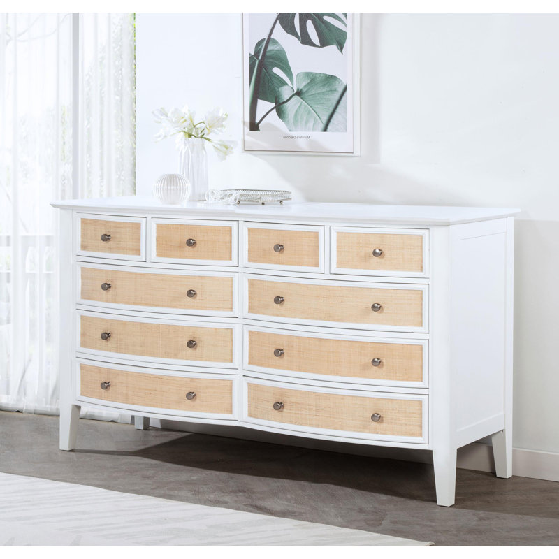 Commode 10 tiroirs blanche