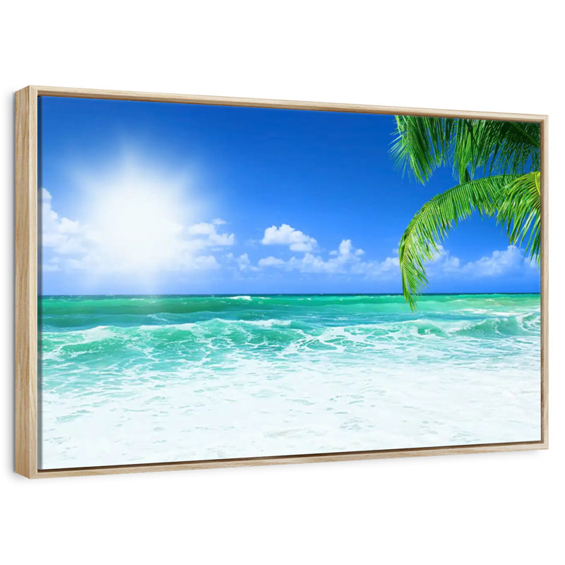 Ayrihanna Daydream, Cadre flottant en bois naturel, 31 po x 21 po