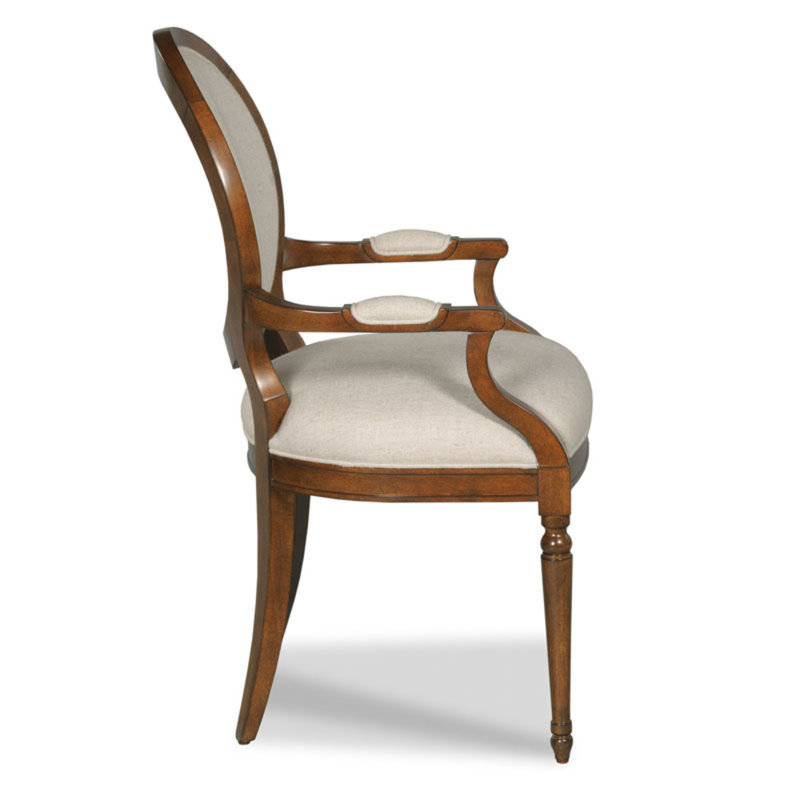 Hampton Linen Armchair, Bordeaux