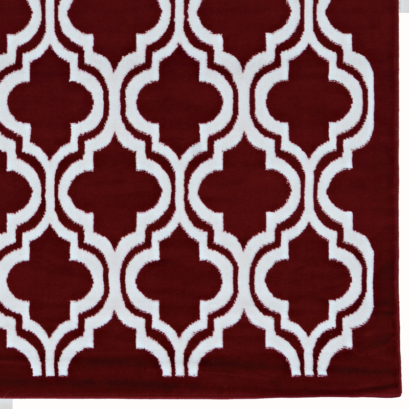 Tapis rouge / ivoire Allmon