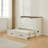 Farmhouse Queen Murphy Bed With Large Storage Drawer & Charging Station,washed Gray-1238594352-1218647874