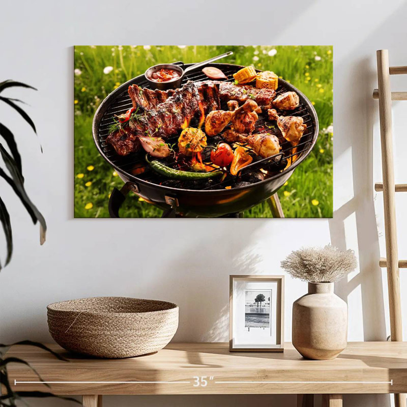 Barbecue extérieur, H 34 po x l 51 po