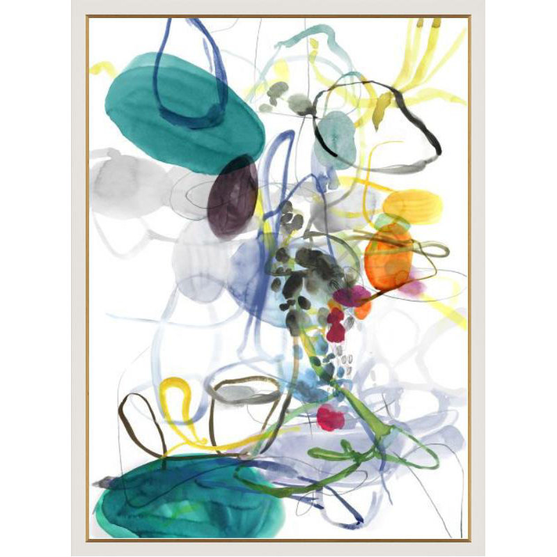 Ebb & Flow I Painting by Fern Cassidy, Image Brush Gel, 32" H x 24" W