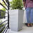 Modern 25-in Recycled Plastic Indoor/Outdoor Square Tapered Vertical Planter-1864383777