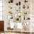 70" Industrial Bookshelf, Large 5-Tier Triple Bookcase with Storage Cabinet, 14-Shelf Display Unit, Metal Frame Etagere Furniture for Living Room, Bedroom, Home Office-286747417-286747422