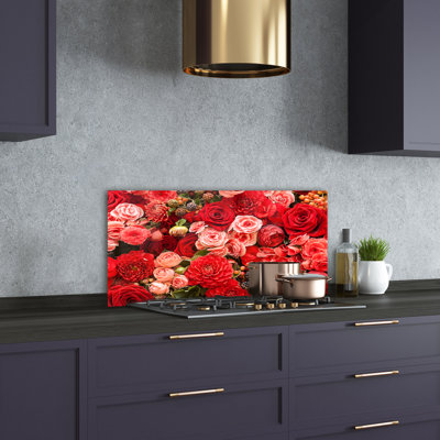 Alcia 50cm W x 100cm L Glass Peel and Stick Panel