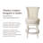 Maven Lane Pullman Stool with Fabric Upholstery-93617877-93617878-121594406