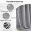 Aspire Homeware Linen 100% Blackout Curtain Pair for Hotel Style Bedroom Comfort-20591620-20591633
